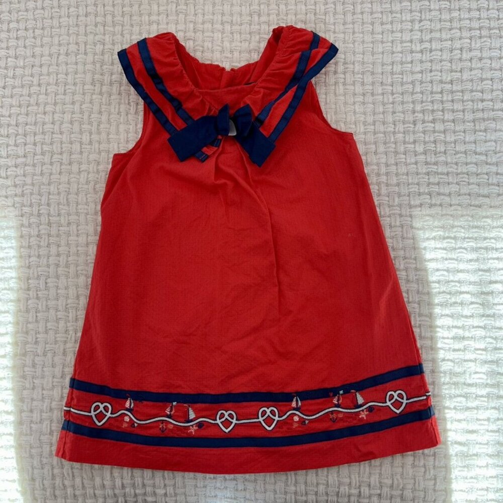 Sergent Major Red And Navy Nautical Dress